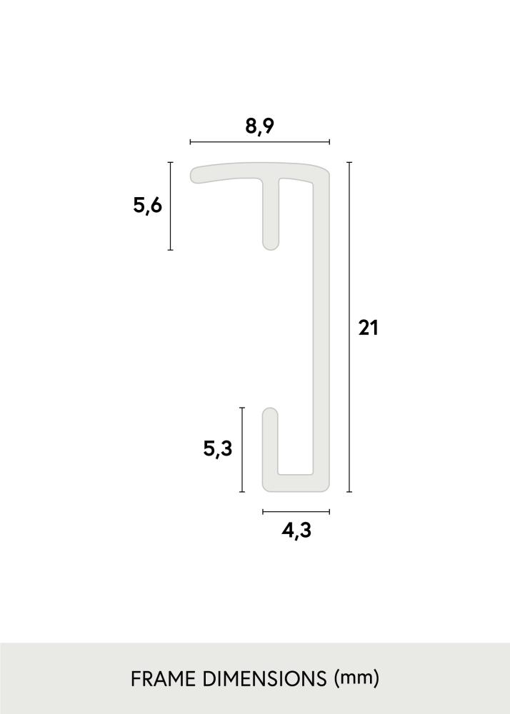 Artlink Frame Poster Aluminum Acrylic glass Silver 60x80 cm