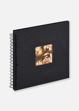 Walther Fun Spiral bound album Black - 26x25 cm (40 Black pages / 20 sheets)