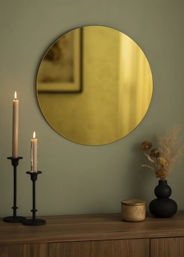 KAILA KAILA Round Mirror Gold 50 cm Ø