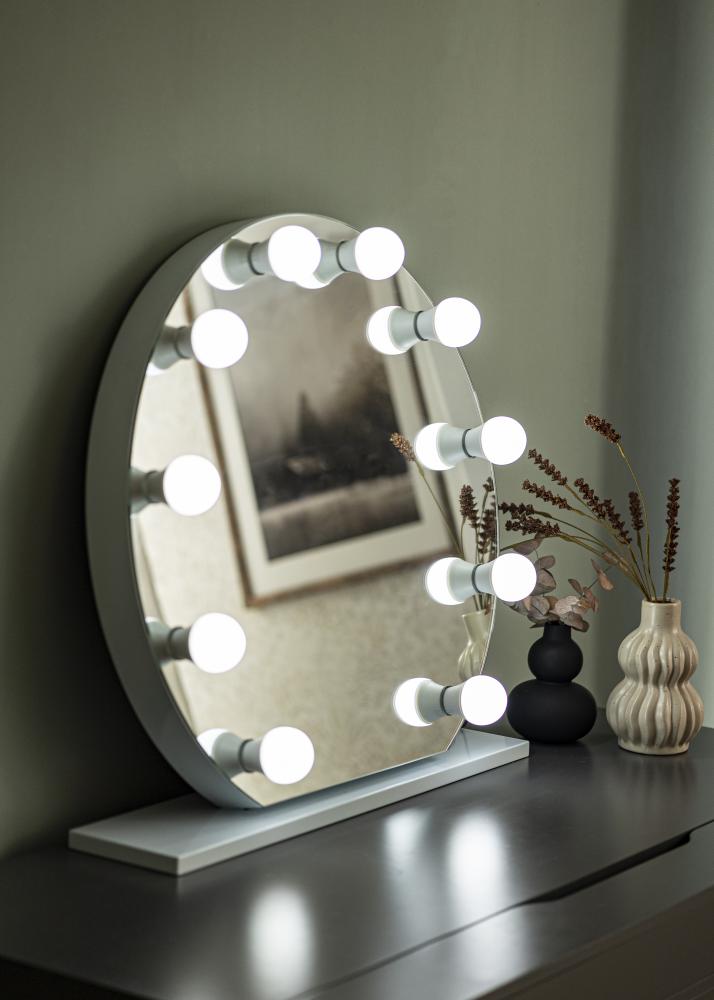 KAILA KAILA Make-up Mirror Hollywood 10 E27 White 70x65 cm