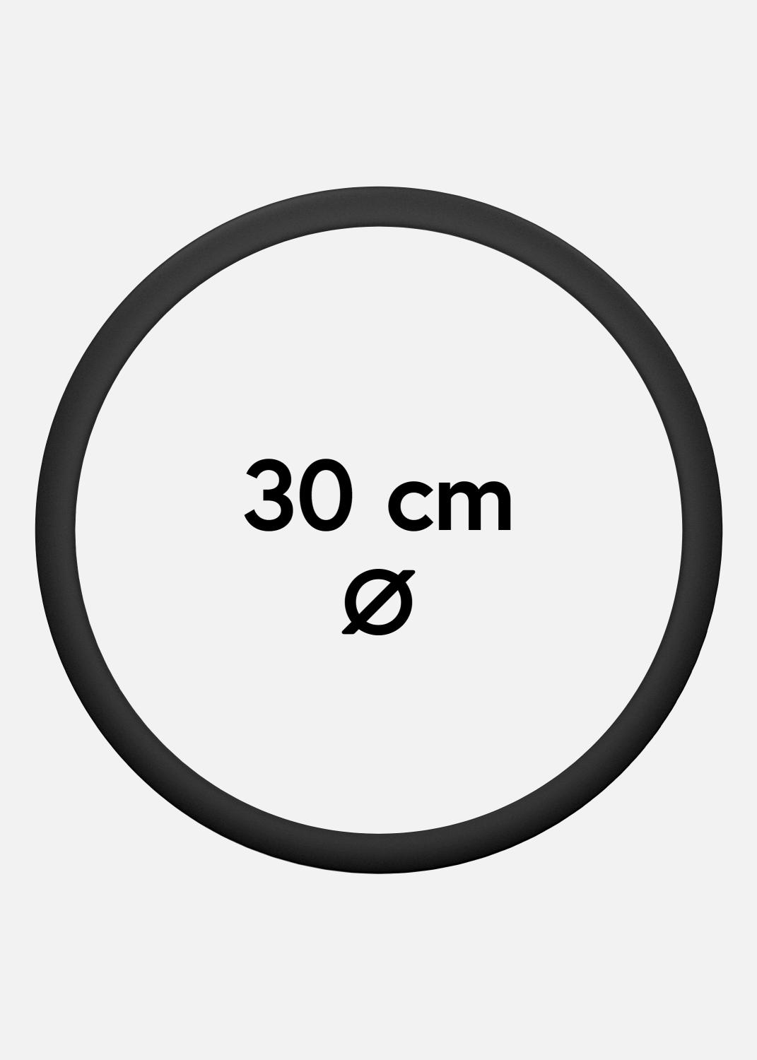 Product Image for Round Frame Acrylic Glass Black 30 cm Ø