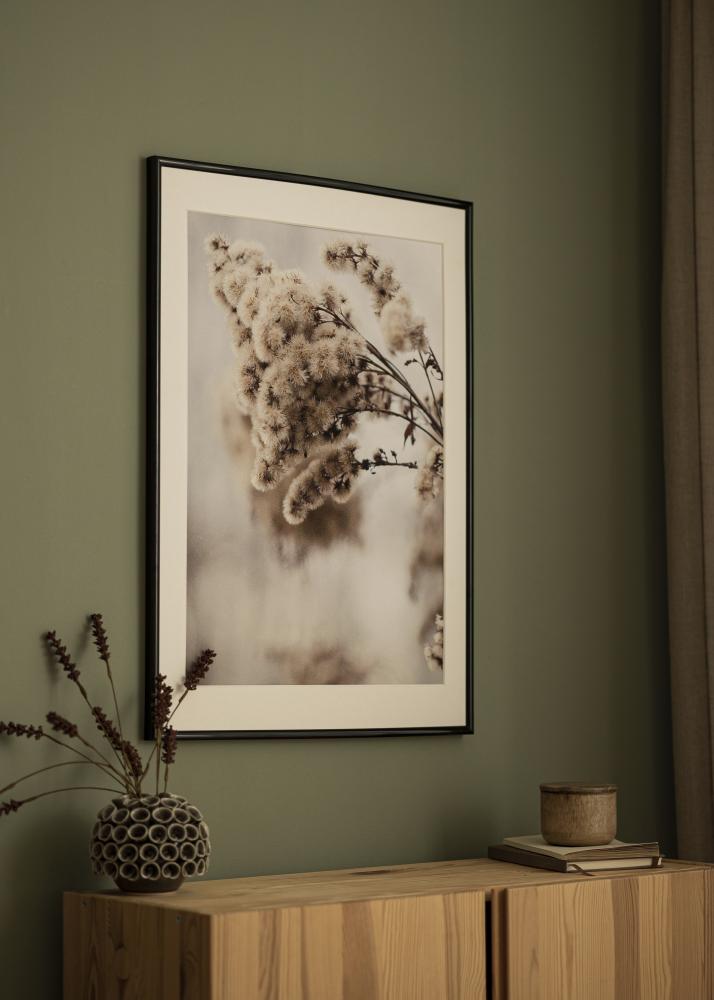 Ram med passepartou Frame Victoria Black 70x100 cm - Picture Mount White 62x93 cm