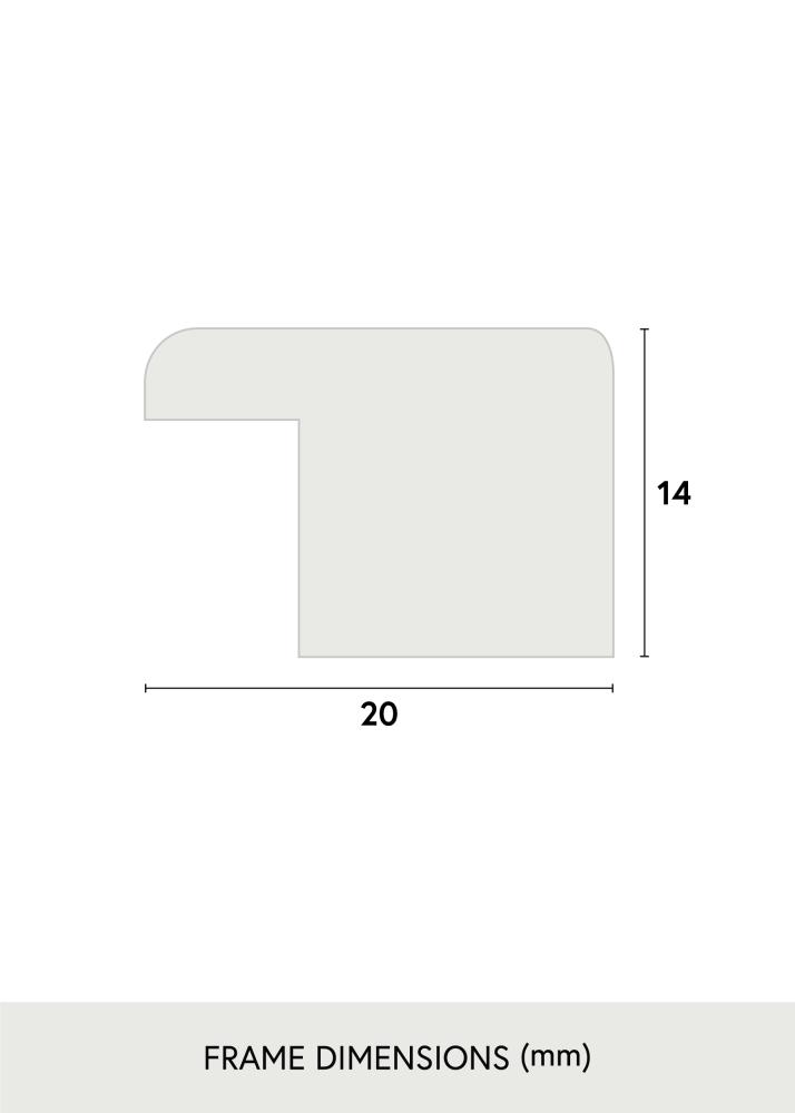 Ram med passepartou Frame Stilren White 70x70 cm - Picture Mount White 60x60 cm