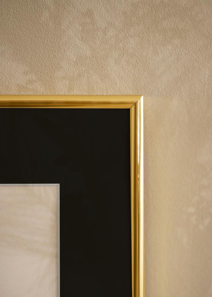 Ram med passepartou Frame Victoria Gold 50x70 cm - Picture Mount Black 16x24 inches