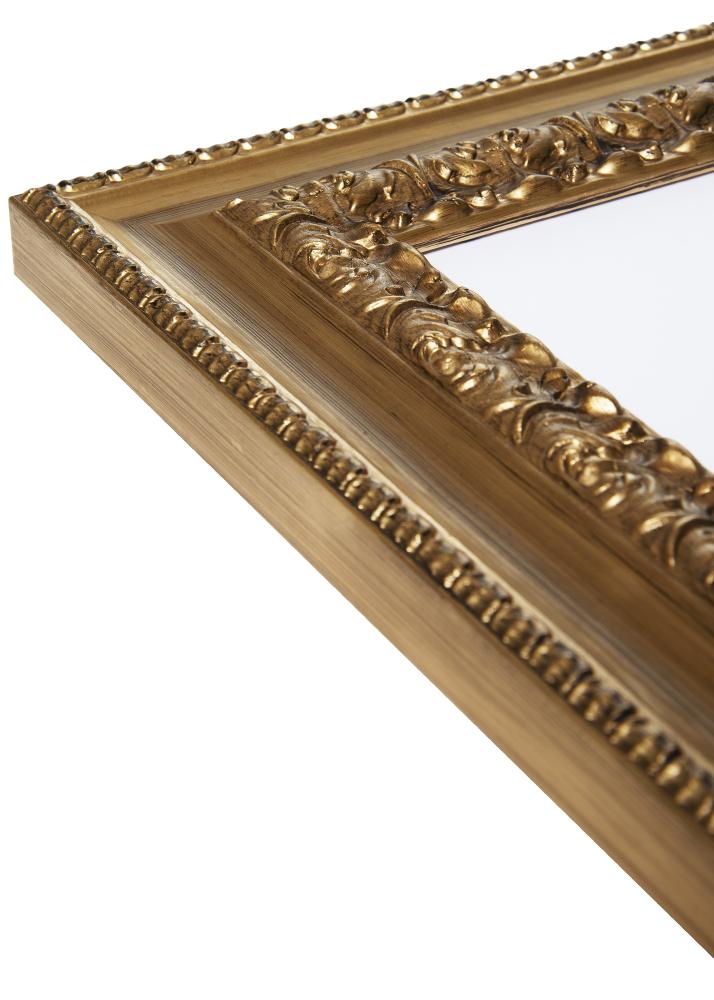 Ramverkstad Mirror Drottningholm Gold III - Custom Size