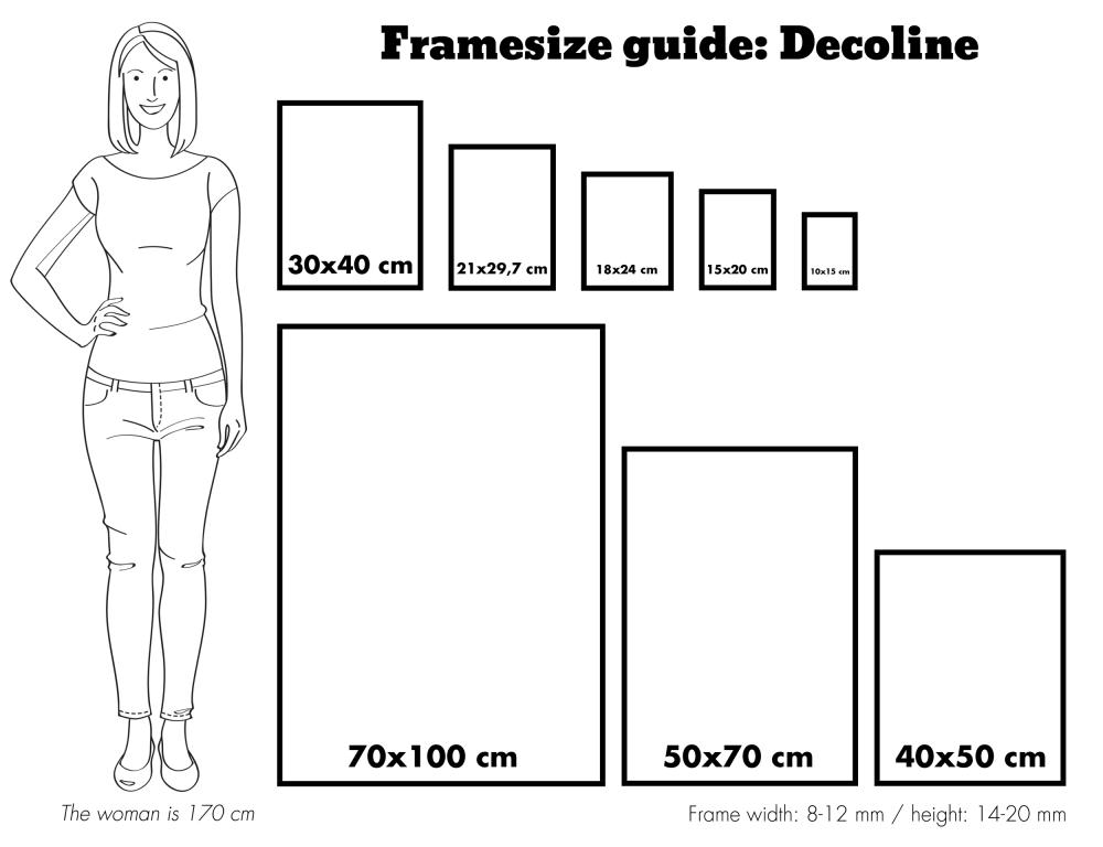 Artlink Frame Decoline Acrylic glass Silver 61x91.5 cm