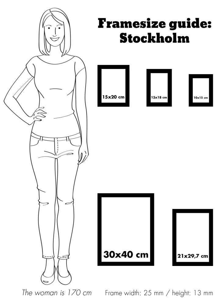 Estancia Frame Stockholm White 10x15 cm