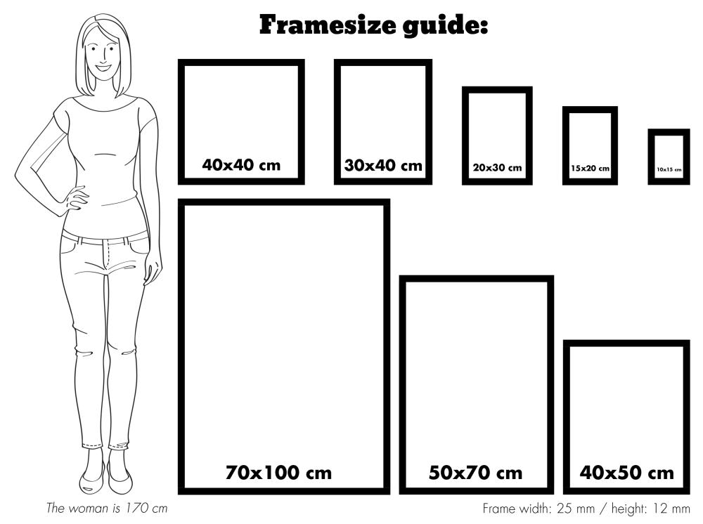 Ramverkstad Mirror Trendline Nature - Custom Size