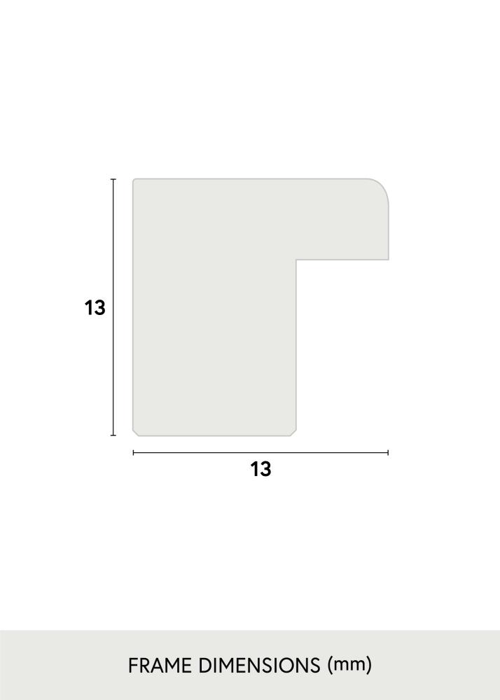 Ram med passepartou Frame Galant White 50x70 cm - Picture Mount Black 40x60 cm