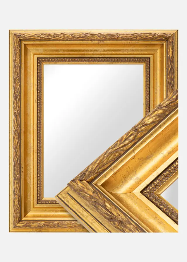 Ramverkstad Mirror Egypt Ornament Gold - Custom Size