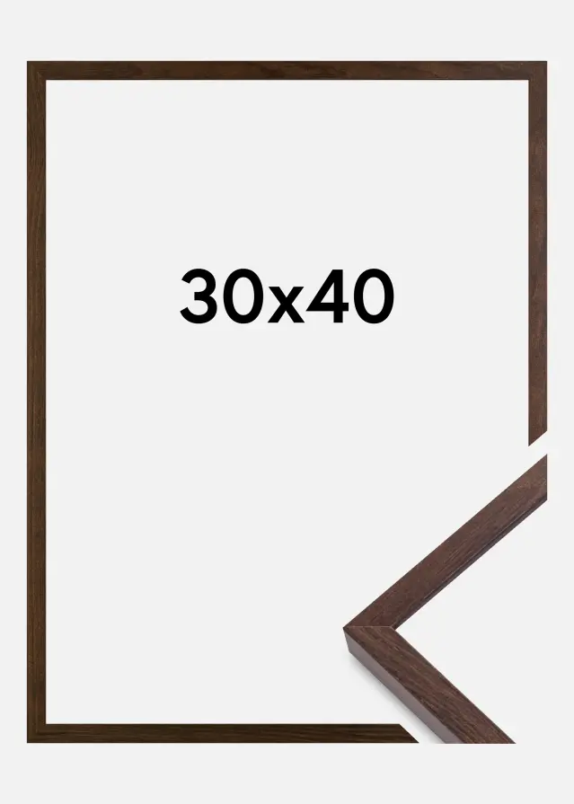 Estancia Frame E-Line Acrylic glass Walnut 30x40 cm