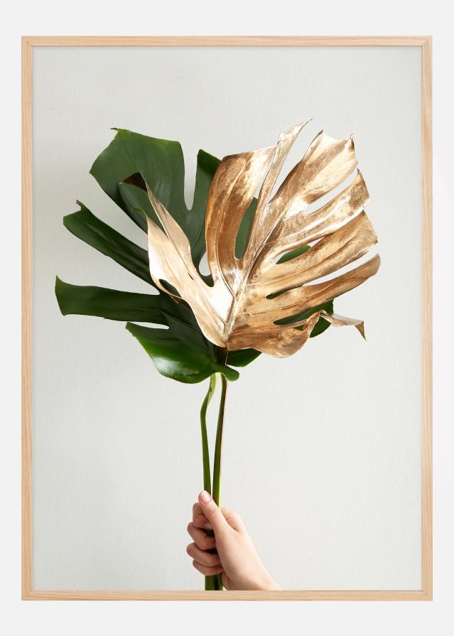 Bildverkstad Golden monstera Poster