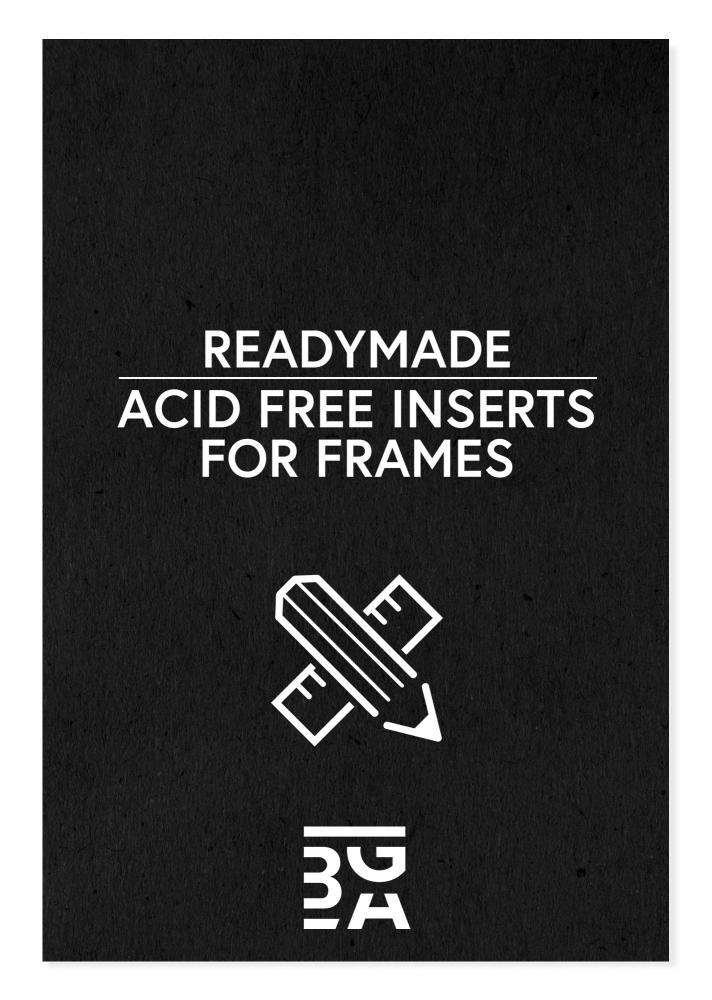 Egen tillverkning - Passepartouter Acid-free Black Insert - 60,96x76,2 cm (24x30 inches)