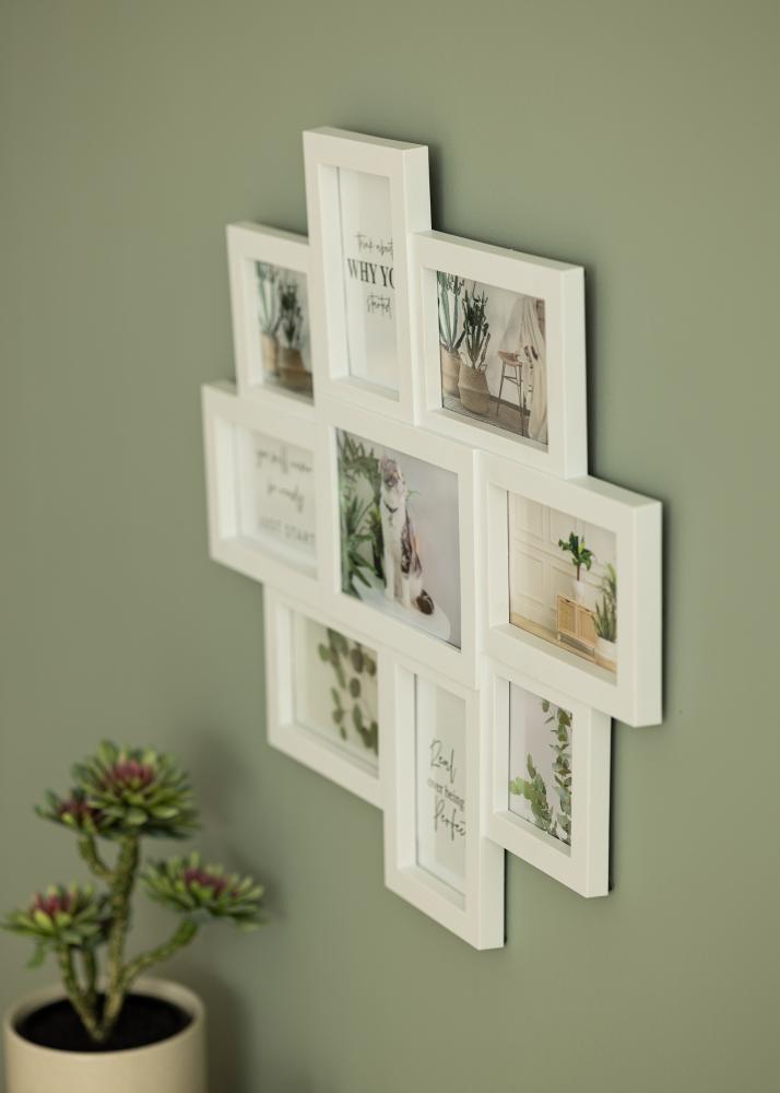 BGA Living Collage Frame White - 9 Pictures