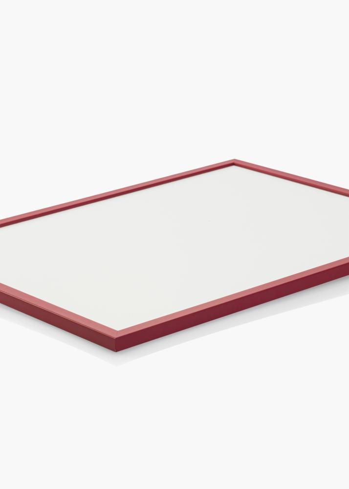 Ram med passepartou Frame Edsbyn Red 42x59.4 cm (A2) - Picture Mount White 25x38 cm