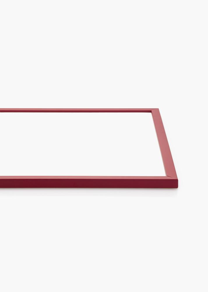 Ram med passepartou Frame Edsbyn Red 42x59.4 cm (A2) - Picture Mount White 25x38 cm