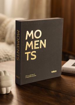 KAILA KAILA MOMENTS Black - Coffee Table Photo Album (60 Black Pages)