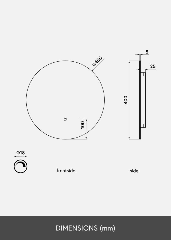 KAILA KAILA Mirror LED 40 cm Ø