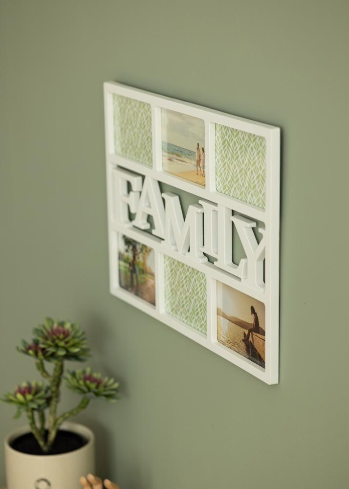 BGA Family Collage Frame White - 6 Pictures