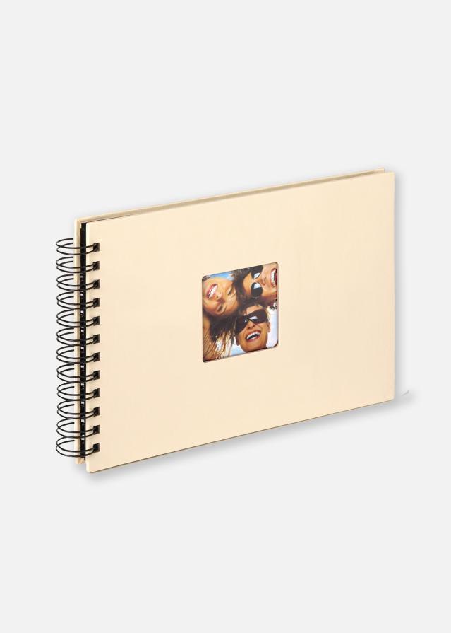 Walther Fun Spiral bound album Cream - 23x17 cm (40 Black pages / 20 sheets)