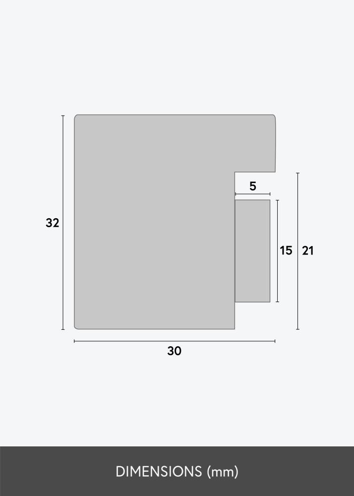 Ramverkstad Mirror Hathor White - Custom measurements