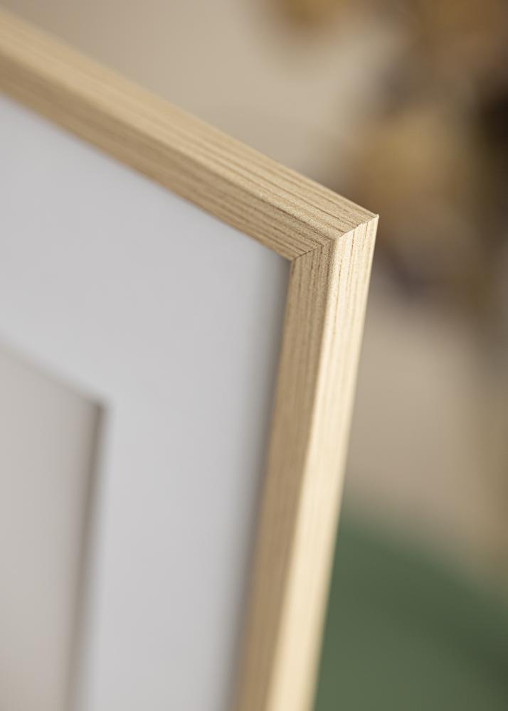 Ram med passepartou Frame Galant Oak 40x40 cm - Picture Mount White 30x30 cm