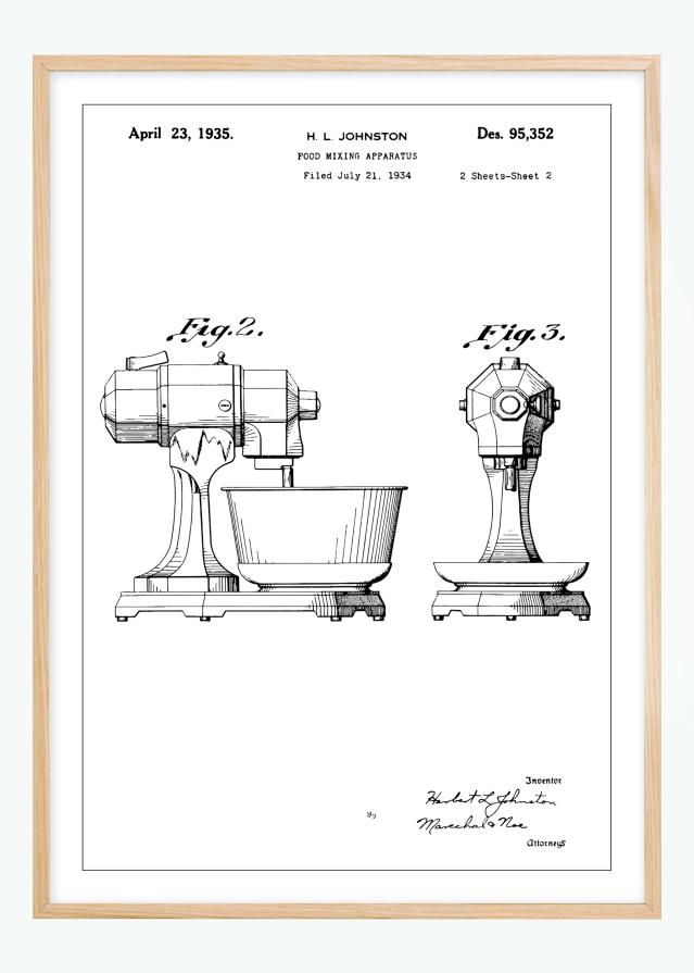 Bildverkstad Patent drawing - Mixer II Poster