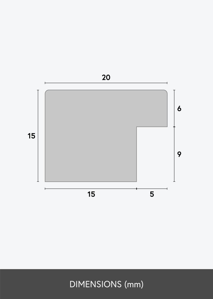 BGA Frame Deco Acrylic Glass Oak 29.7x42 cm (A3)