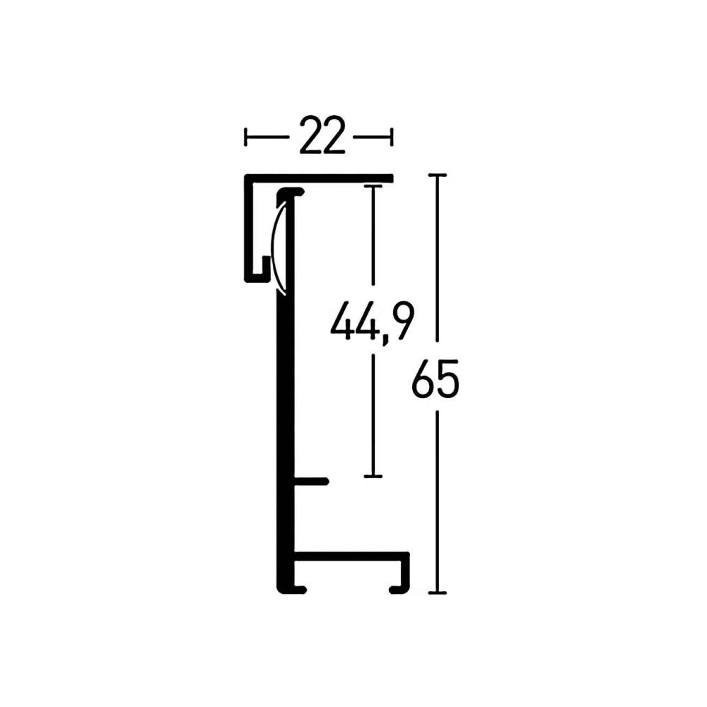 Konstlist - Nielsen Frame Nielsen Box EL Black 70x90 cm