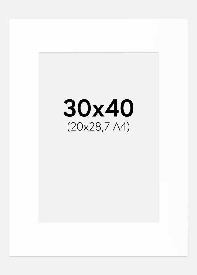 Galleri 1 Mount Canson White (White Core) 30x40 cm (20x28,7)
