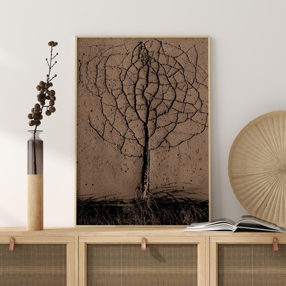 Bildverkstad Asphalt Tree Poster