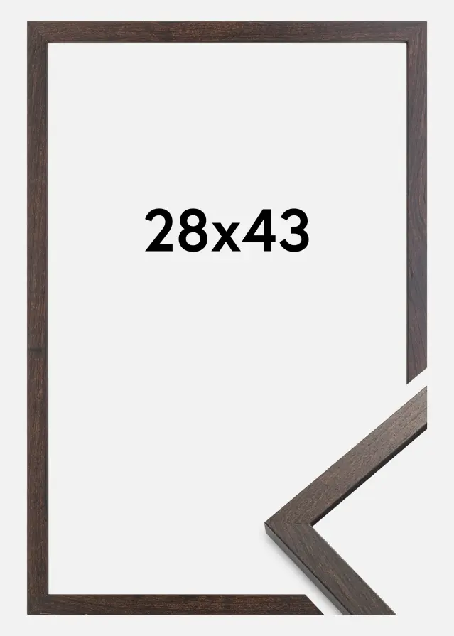 Artlink Factory I Frame Trendy Acrylic Glass Walnut 28x43 cm