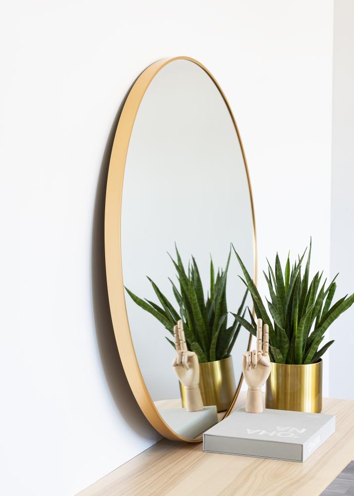 KAILA KAILA Round Mirror - Edge Gold 100 cm Ø