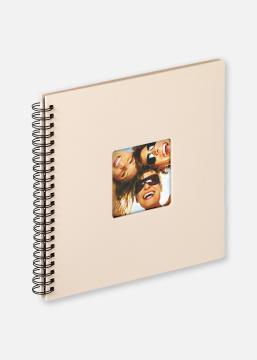 Walther Fun Spiral bound album Sand - 30x30 cm (50 Black pages / 25 sheets)