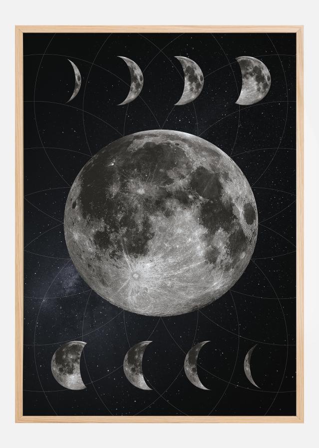 Bildverkstad Moon Phases Poster