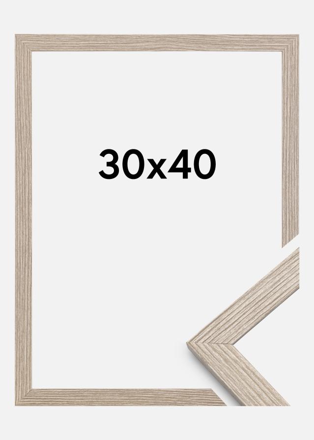 Estancia Frame Stilren Acrylic glass Greige Oak 30x40 cm