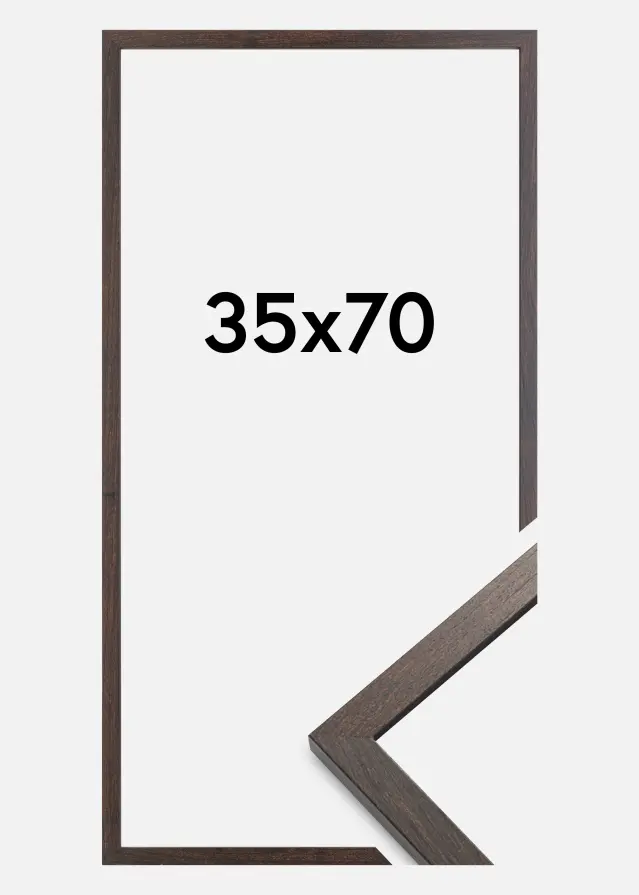 Artlink Factory I Frame Trendy Acrylic Glass Walnut 35x70 cm