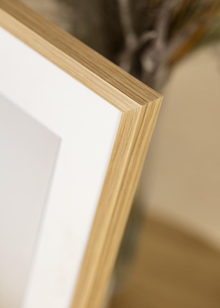 Ram med passepartou Frame Soul Oak Veneer 40x50 cm - Picture Mount White 29.7x42 cm (A3)