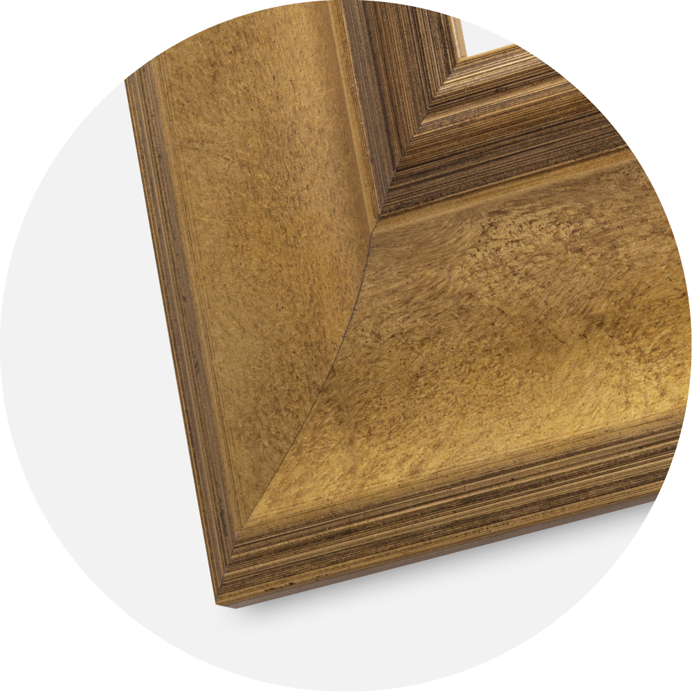 Ramverkstad Mirror Belfast Dark Gold - Custom Size