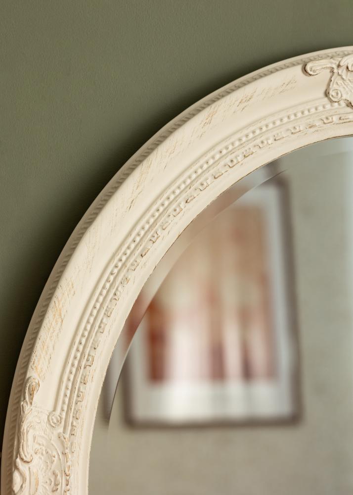 Artlink Mirror Antique White Oval 63x73 cm