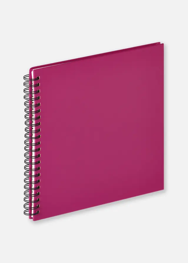 Walther Fun Spiral bound album Purple - 30x30 cm (50 White pages / 25 sheets)