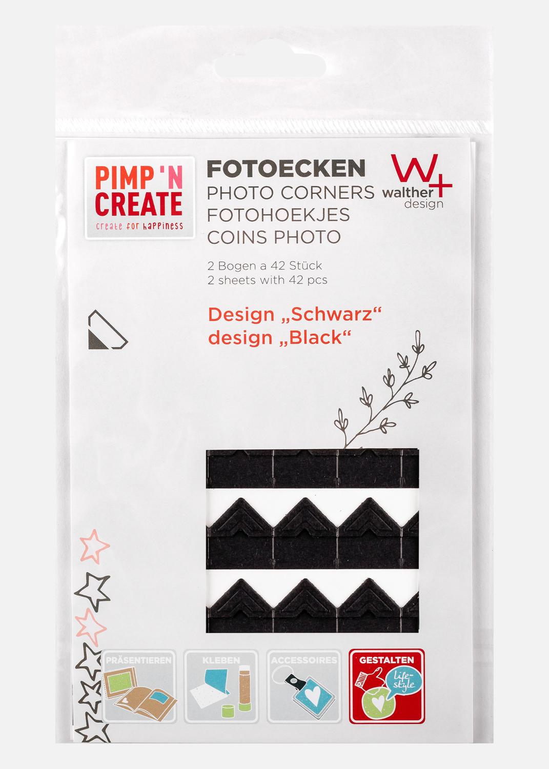 Product Image for PAC Photo Corner Black - 84 pc