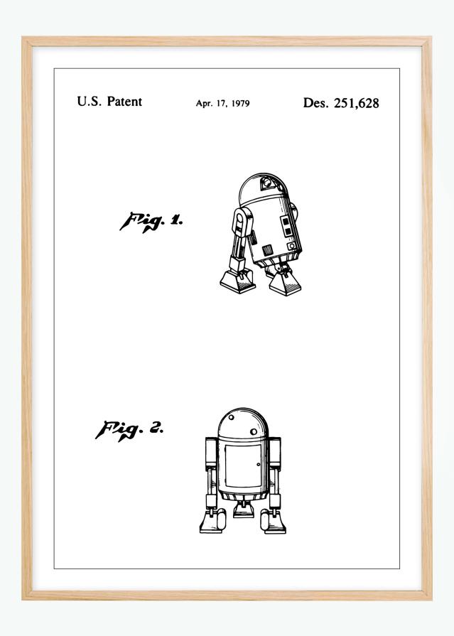 Bildverkstad Patent drawing - Star Wars - R2-D6 Poster