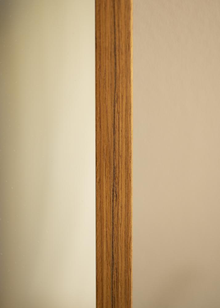 Ramverkstad Mirror Birch ö - Teak - Custom Size