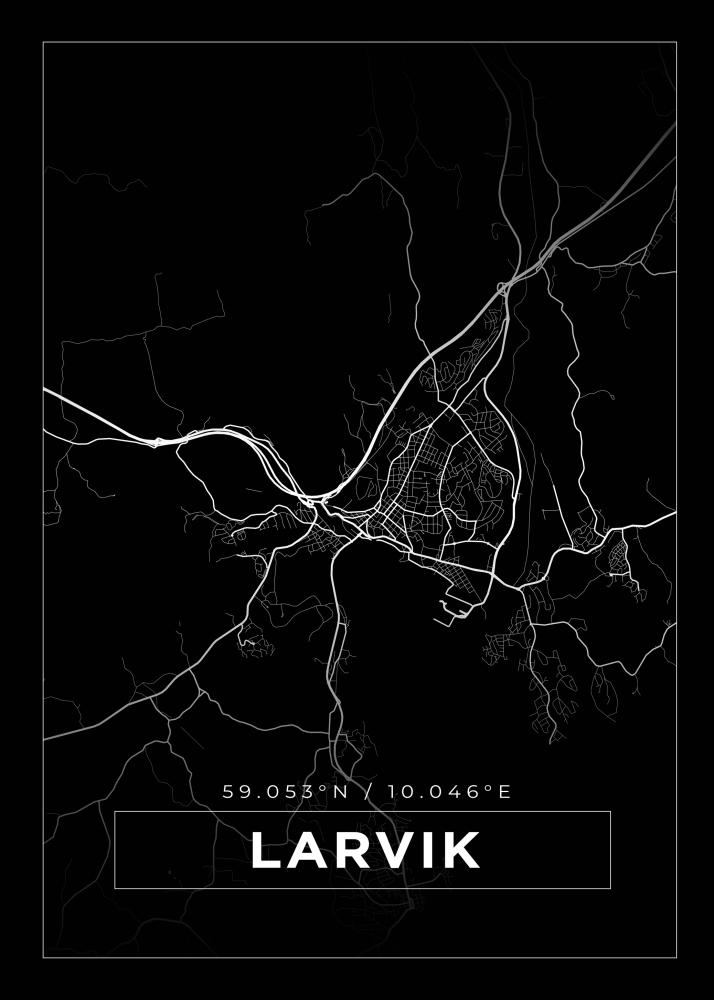 Bildverkstad Map - Lavrik - Black Poster