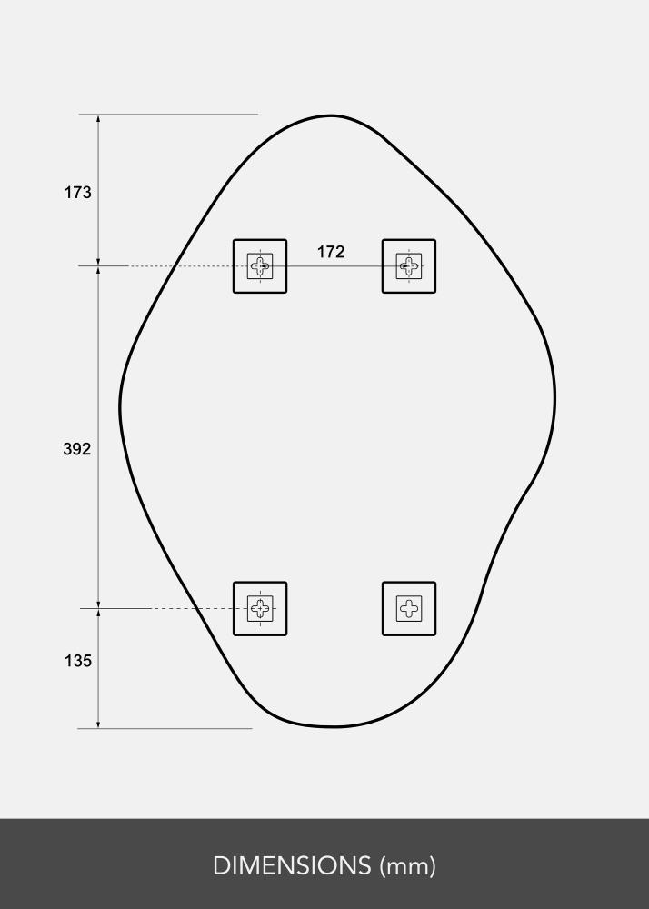 BGA Mirror Biface 50x70 cm