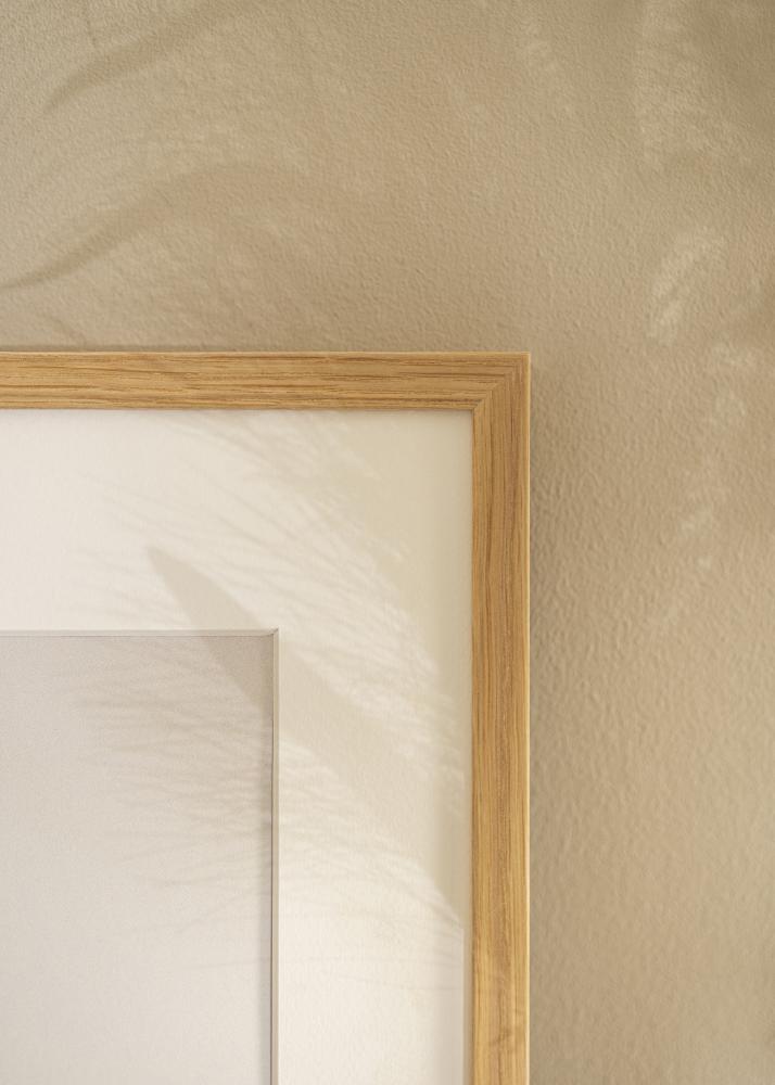 Ram med passepartou Frame Soul Oak Veneer 40x50 cm - Picture Mount White 29.7x42 cm (A3)