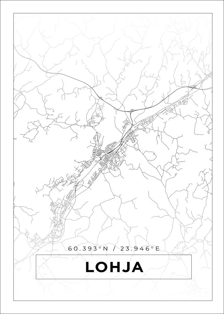 Bildverkstad Map - Lohja - White Poster