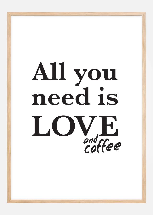 Bildverkstad Love and coffee Poster