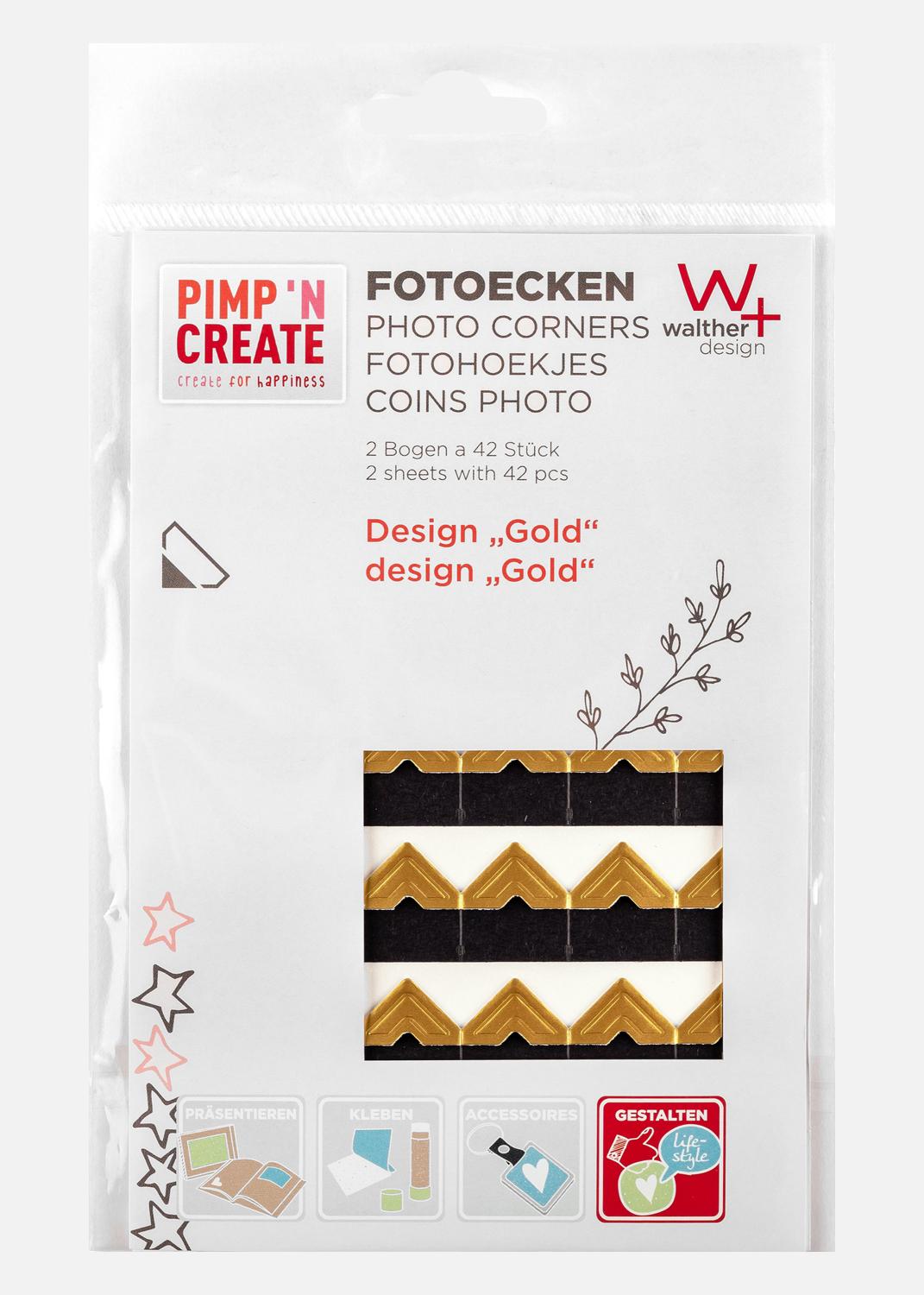 Product Image for PAC Photo Corner Gold - 84 pc